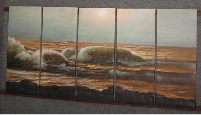 Dafen Oil Painting on canvas seascape painting -set509